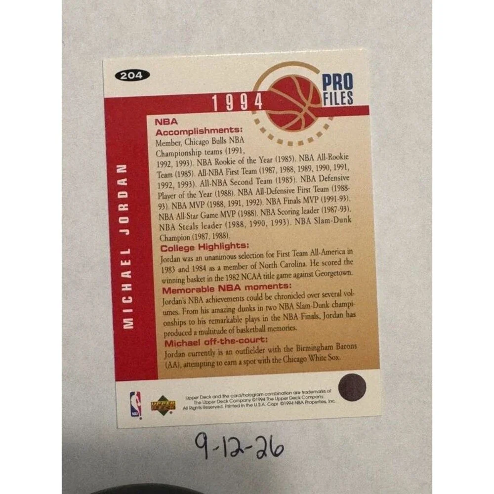 Michael Jordan 1993-94 Upper Deck Collector's Choice #204